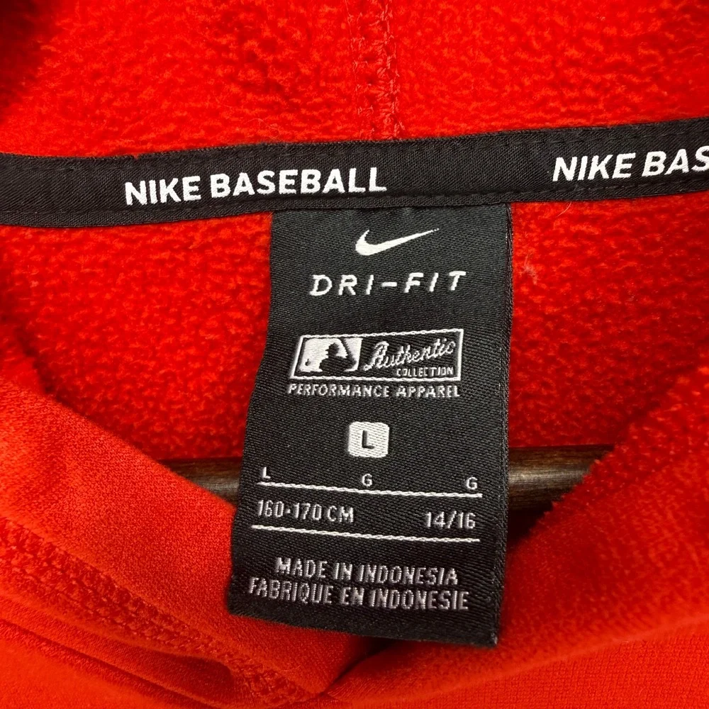 St. Louis Cardinals Nike Dri-FIT Baseball Hoodie Kids Large 14/16 Red Polyester